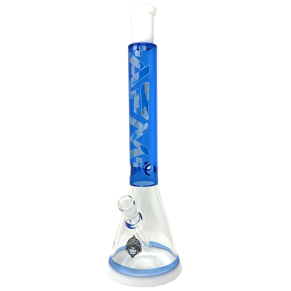 18" AFM Cloud Double Color Glass Beaker Bong