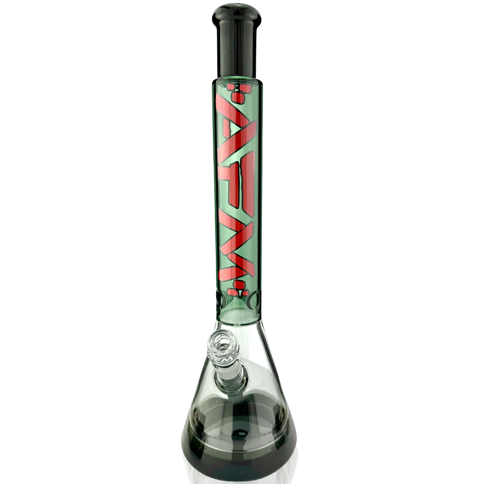 18" AFM Quasar Smokey Glass Beaker Bong
