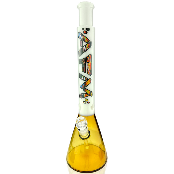 18" AFM Mind Expander Gold Glass Beaker Bong