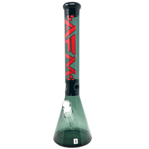 18" AFM Pulsar Smokey Color Glass Beaker Bong