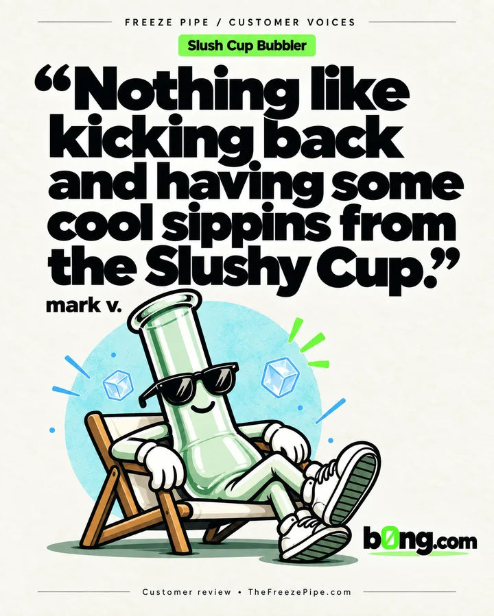 “Nothing like kicking back and having some cool sippins from the Slushy Cup.” — mark v., Slush Cup Bubbler customer review
