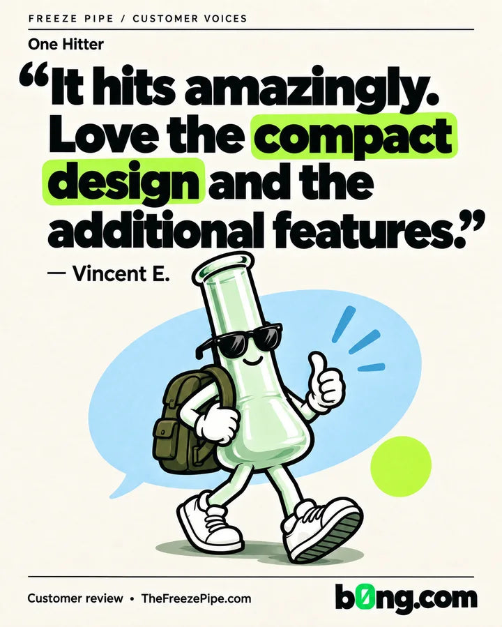 “It hits amazingly. Love the compact design and the additional features.” — Vincent E., One Hitter customer review